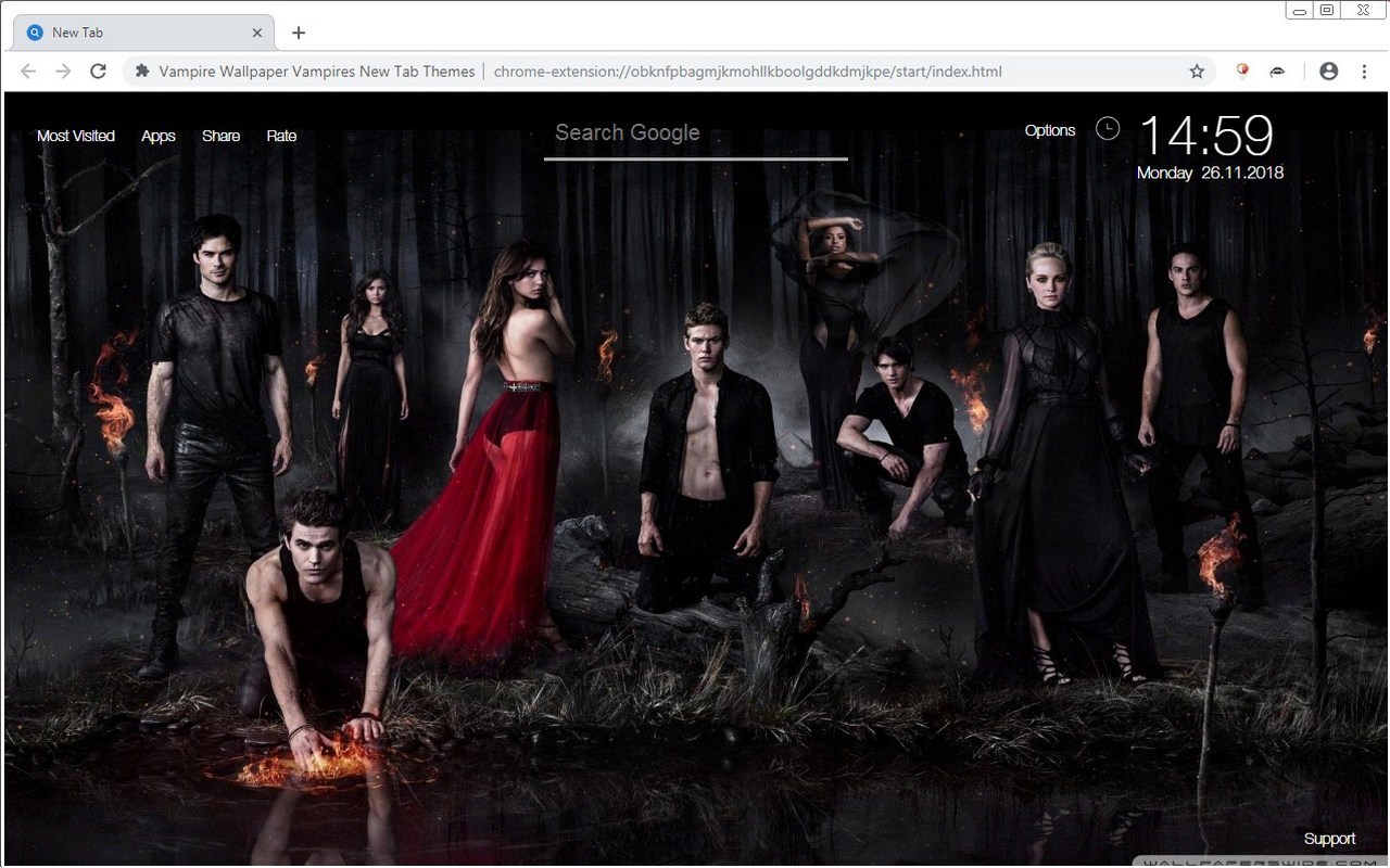 Vampire Wallpaper Vampires New Tab Themes
