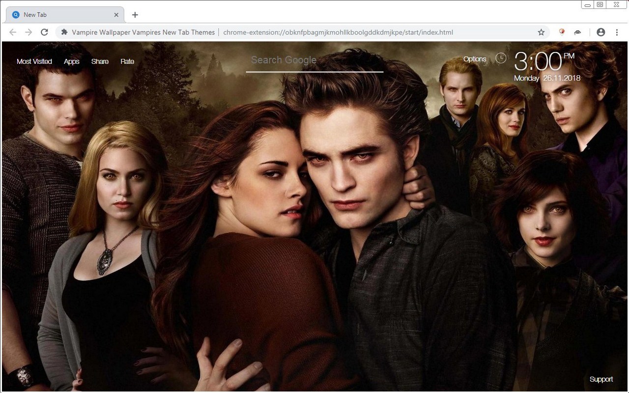 Vampire Wallpaper Vampires New Tab Themes