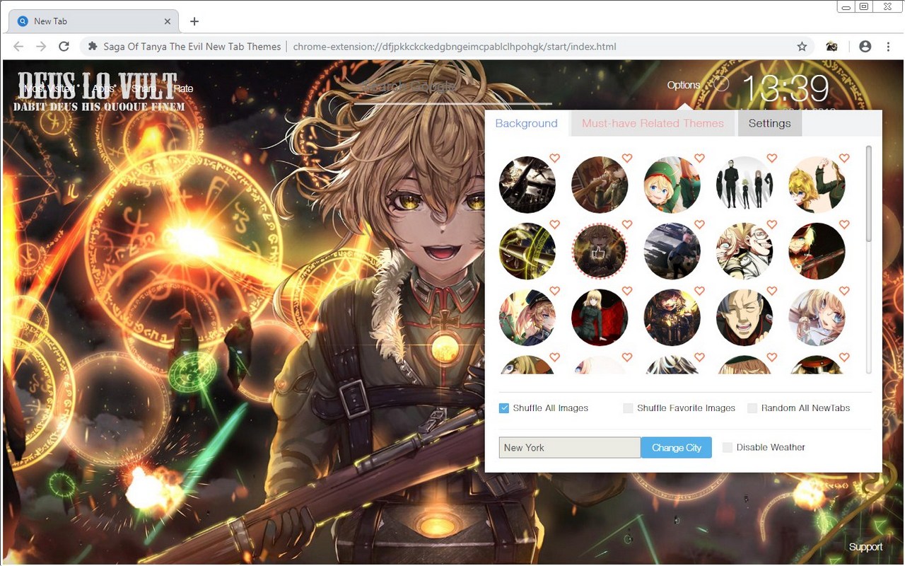 Saga Of Tanya The Evil New Tab Themes